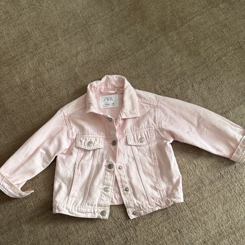 Zara Kids Light Pink Jean Jacket 2T